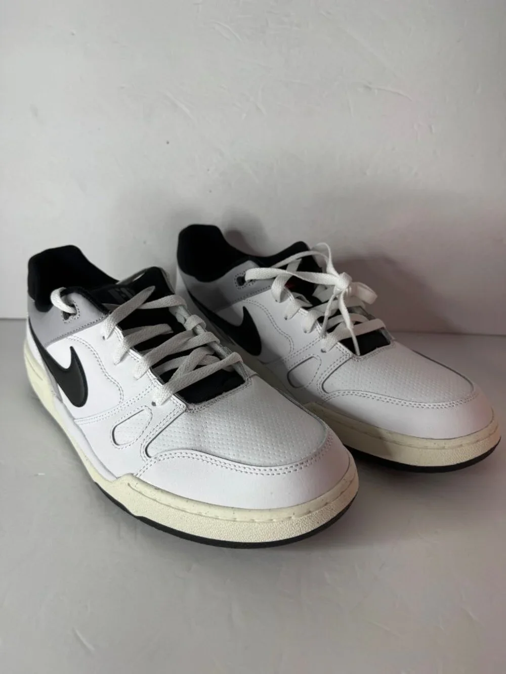 Nike Full Force Lo Sneakers Shoes Men's US 12 White Black Silver FB1362101 NIB